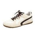 thumbnail image 3 of Willtoo Womens Sneakers Retro Lace‑Up Low Top Trainer Shoes Lightweight Fashion Flat Non Slip Athletic Shoes for Daily Outdoor Wear, 3 of 5