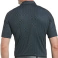thumbnail image 2 of Callaway mens  Swing Tech All Over Chev Printed Polo Shirt, S, Black, 2 of 2