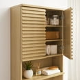 thumbnail image 4 of Render Over the Toilet Bathroom Storage Cabinet in Oak, 4 of 9