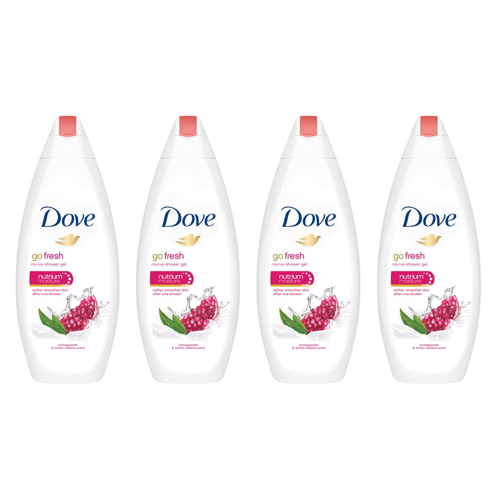 Dove go fresh Body Wash Pomegranate and Lemon Verbena 22 oz 4 Count