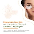 thumbnail image 2 of Natural Chemist Vitamin C & Collagen Under Eye Patches - Reduce Dark Circles and Puffiness, Fine Lines & Wrinkles, Anti Aging Under Eye Pads - Cruelty Free Korean Skincare For All Skin Types - 5 Pairs, 2 of 5