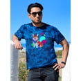 thumbnail image 2 of Colorful Corgi W Bandana Tie Dye Crystal Men -Image by Shutterstock, Male XX-Large, 2 of 4