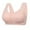 Pink, variant on ShomPort Front Closure Bra for Women Comfortable Unpadded Sleep Bra Wireless Full Coverage Bras
