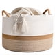 thumbnail image 1 of Cesta Grande de Cuerda de Algodón para Mantas, Almacenamiento, Lavandería, Guardería, Cesta de Almacenamiento Plegable, Cesta para Ropa Sucia, 1 of 5