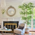 thumbnail image 4 of RosyHaven 8ft Large Faux Black Olive Tree with Realistic Leaves and Trunks, 96"Tall Shady Lady Olive Tree, Artificial Black Olive Tree for Home Office Living Room Patio Dining Room Decor, 4 of 8