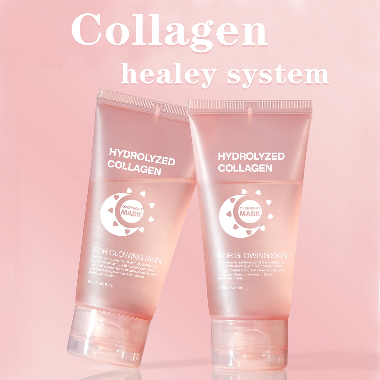 Collagen Overnight Wrapping Peel Off Facial Mask 2 pack with Mask