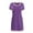 014_Purple, variant on Jxximdong Nightgowns for Women Summer Casual Cozy Round Neck Loose Short Sleeved Multicolor Nightdress Black Loungewear L