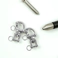 thumbnail image 1 of SHOWERORO 2Pcs Durable Stainless Steel Quick Release Hooks with Swivel for Sailing and Boat Rigging, 1 of 6