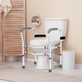 thumbnail image 2 of Costway Toilet Safety Frame, Stand Alone Toilet Safety Rail w/ Adjustable Height & Width, 2 of 10