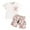 White, variant on Fsqjgq Baby Boys Summer Clothes Sets Toddler Boy Outfits Animal Love Printed Short Sleeve T Shirt Tops and Shorts 2-Piece Cotton Clothing Sets