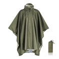 thumbnail image 2 of Reayehane Three In One Poncho Raincoat Poncho Adult Outdoor Hiking Tourism Polyester Border Multi Functional Raincoat (Green ), 2 of 5