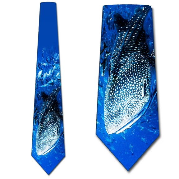 Whale Shark Ties Mens Ocean Animals Necktie by Three Rooker
