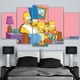 thumbnail image 2 of 5 Cuadros Decorativos Famila The Simpsons Sentados En La Sala Canvas Listo Para Colgar 150x84cm Jungle Art Impresion Tela Arte, 2 of 7