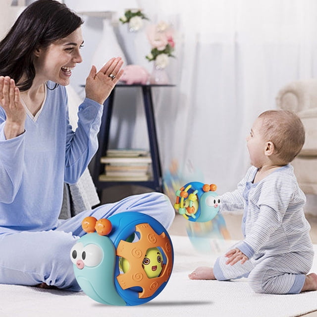 SPOORYYO Hand Ringbell Balls Chewable Grasp Shaker Toy for Sensory Stimulation and Developmental Play