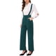 thumbnail image 4 of INSPIRAR CHIC Mono de Mujer con Tirantes Ajustables y Pierna Ancha, Mono con Tirantes, Color Verde, 4 of 6