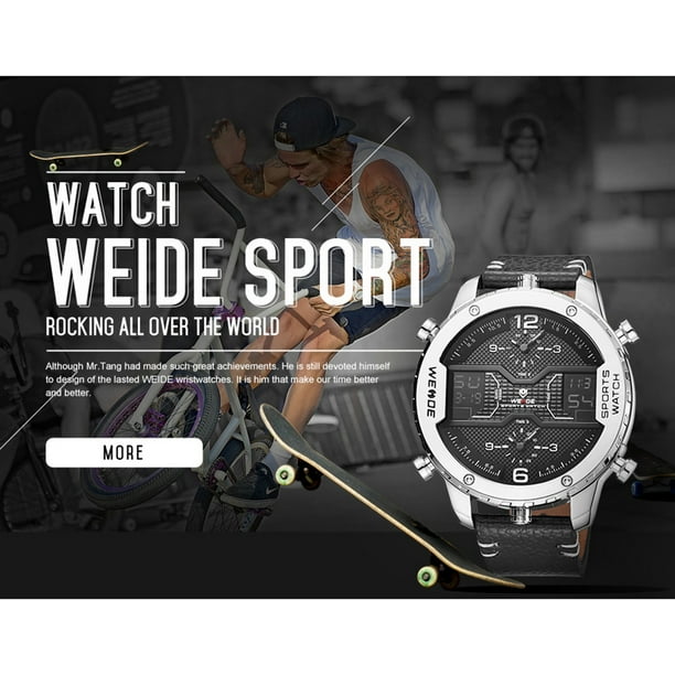 WEIDE WH6401 Double affichage Deux mouvement num rique Quartz