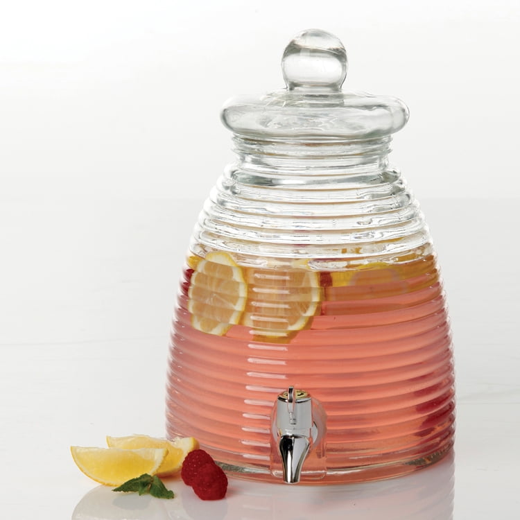 The Gibson General Store 1 Gallon Glass Beverage Dispenser with Lid