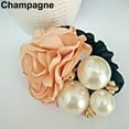 thumbnail image 1 of Grofry Hairband Lady Girl Chic Sweet Rose Flower Faux Pearls Ponytail Holder Hair Band, 1 of 6