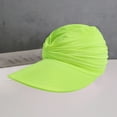 thumbnail image 2 of ievspot Outdoor Ladies Hat Empty Top Large Brim Pleated Pure Color Sun Portable Breathable Sport Gardening Fishing Travel Cap, 2 of 8