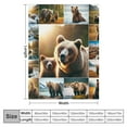 thumbnail image 4 of COMIO Bear Blanket Bear Gifts for Women &amp; Men Bear Decor Throw Blanket Bear Blanket for Adults Soft Warm Cozy Blanket for Couch Sofa ​Bed, 4 of 6