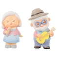 thumbnail image 4 of MLINS  Old Man and Woman Figurine Elderly Couple Figurines Valentines Day Bride Lovers, 4 of 8