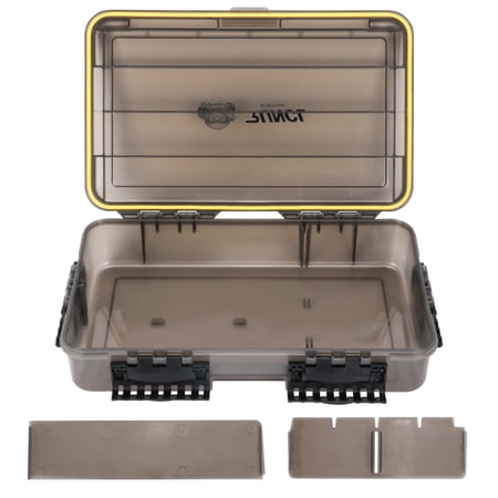Fishing Tackle Box Waterproof Tray For Jigs Lures Thicker Floating Utility With Adjustable Dividers 3600/3700/large 3700 Size