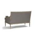 thumbnail image 3 of Zentique B007-2 E272 A048 Louis Grey Linen Settee, 51 x 34.75 x 27 in., 3 of 5