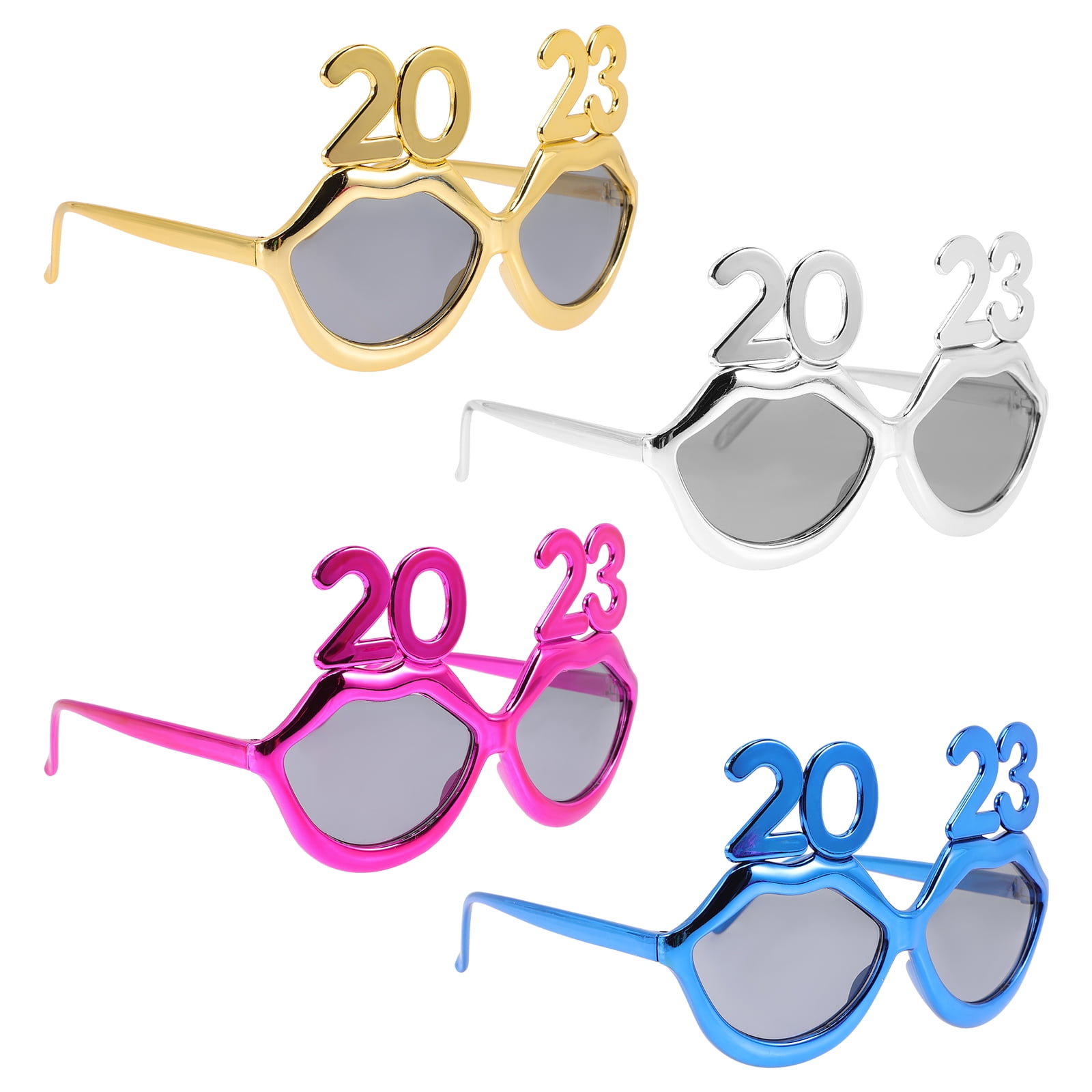 Glasses Party New Year Eyeglasses Sunglasses Eyewear Graduation Number Novelty Photo Funny Frame