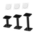 thumbnail image 3 of Luzkey 3Pcs Acrylic Combat Risers Display Stands,Flying Miniatures Shelf Organizer Holder Flights Rack for Tabletop Figures Toy Home Black, 3 of 8