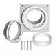 thumbnail image 1 of Placa de Pared Ventilación para Secadora con Manguera (4 Pulgadas, 8 Pies), Kit Conector Bloqueo Giratorio, 4 Pulgadas A, 1 of 5