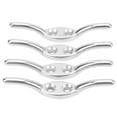 thumbnail image 3 of AMERTEER 2 Pcs Flagpole Cleat Hook Stainless Steel Rope Fixing Cleat Hook for Flagpole Small Boats Flag Rope Fixing Parts, 3 of 7