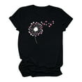 thumbnail image 7 of Womens Valentine's Day Shirts Short Sleeve Fashion Graphic Basic T-Shirts Casual Pullover Tunic Tops (3XL, B Black), 7 of 7