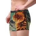 thumbnail image 2 of Pofeuu Space Adventurer Cat Print Men’s Boxer Briefs, Moisture-Wicking Underwear, Regular,Trunk-Medium, 2 of 5
