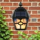 thumbnail image 5 of Lámpara solar LED de pared retro con llama, lámpara de jardín impermeable para exteriores, 5 of 5
