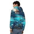 thumbnail image 4 of Uemuo Hawaiian Ship Dolphin for Men's Fashion Full-zip Hoodies & Sweatshirts with Kangaroo Pocket, Zip-up Hooded Sweatshirt, Moisture Wicking & Breathable-XX-Large, 4 of 5