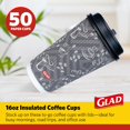 thumbnail image 2 of Glad Everyday Disposable Coffee Cups with Lids &ndash; 16 oz Insulated Paper Coffee Cups, Hot Chocolate, Hot Cocoa, or Tea C, 2 of 8
