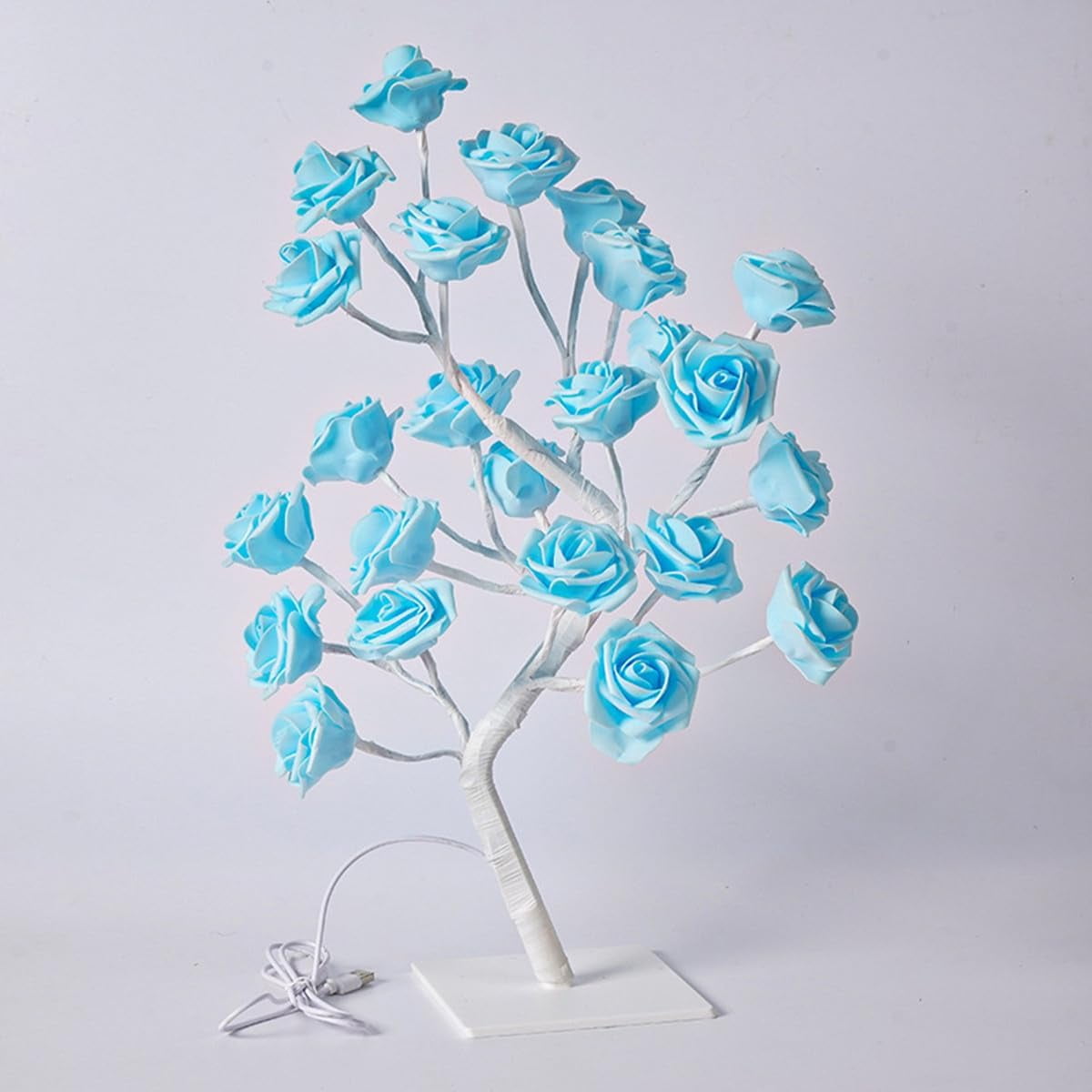 EONQY LED Desk Lamps, Tabletop Bonsai Tree Lights USB Powered Light Up Rose Tree Lamp for Party Home Wedding Christmas Decor