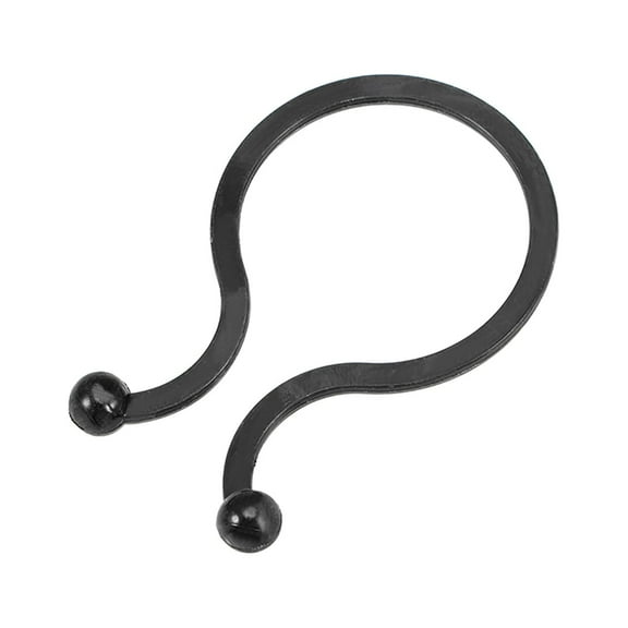 Uxcell Twist Lock Cable Wire Ties Nylon U Shape Save Place 18mm Dia Black 200 pcs