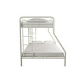 DHP Dusty Twin over Full Metal Bunk Bed with Secured Ladders, Off White