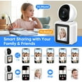 thumbnail image 4 of Two-Way Video/Audio Indoor Camera, Child/Elder/Dog/Pet Camera with Phone App, 2.8In Screen, 1080P Home Security Camera with Night Vision, One-Button Call, 4 of 7