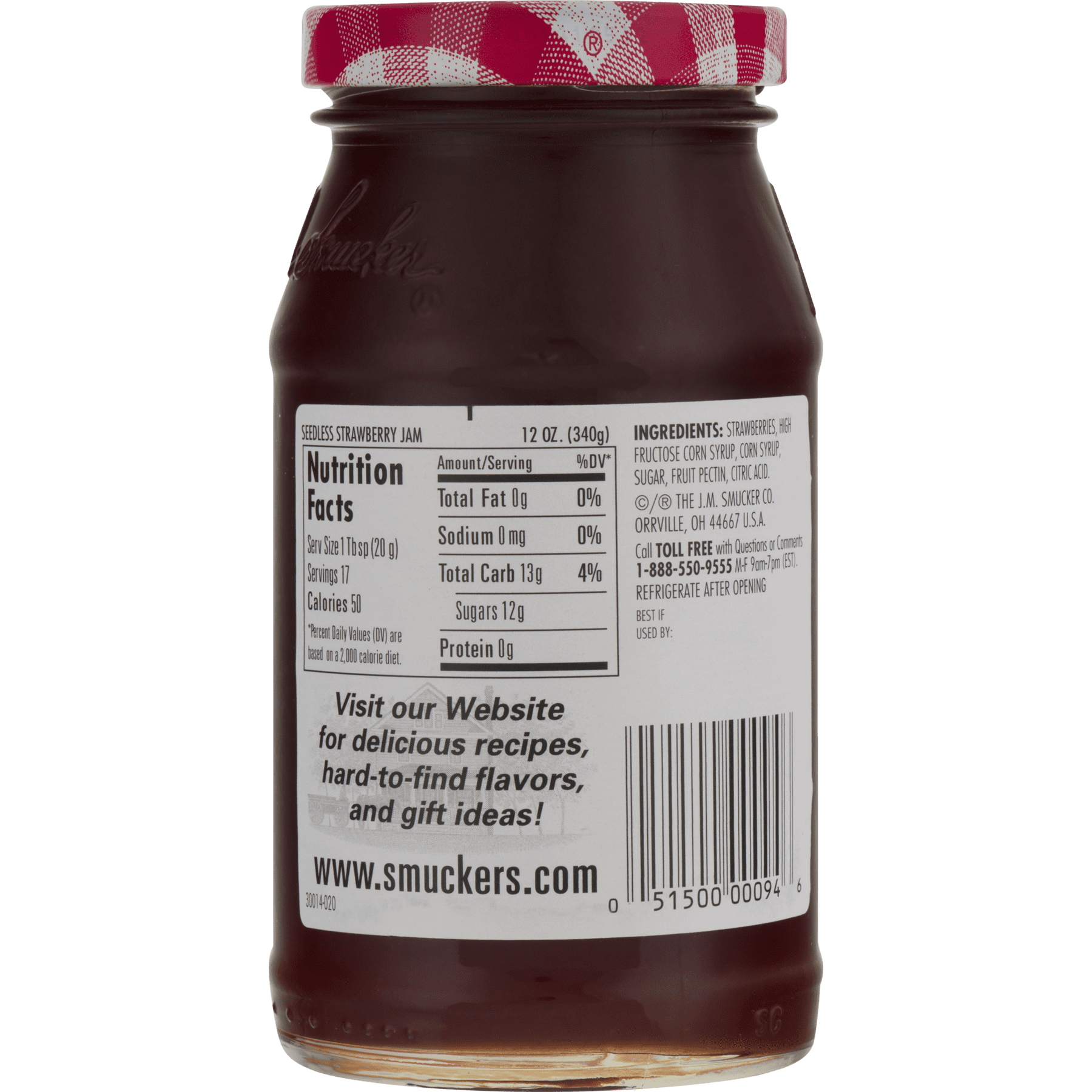 Smuckers Strawberry Jam Nutrition Label Bios Pics