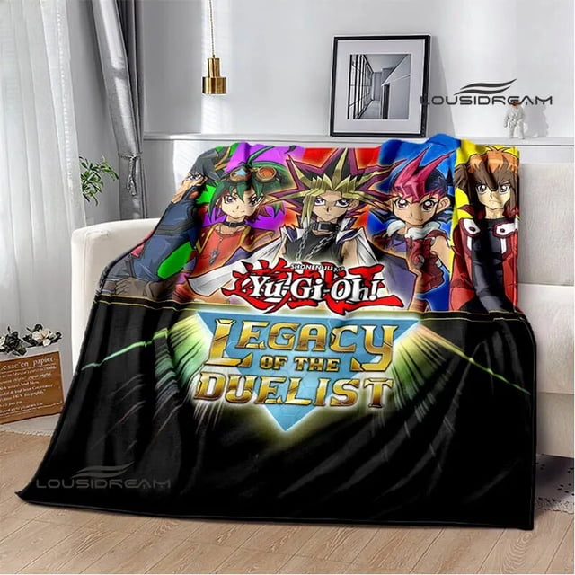 ¡Anime clásico YU GI OH! Manta estampada para pícnic, cálida, bonita manta para cama, suave y cómoda, manta de viaje para el hogar
