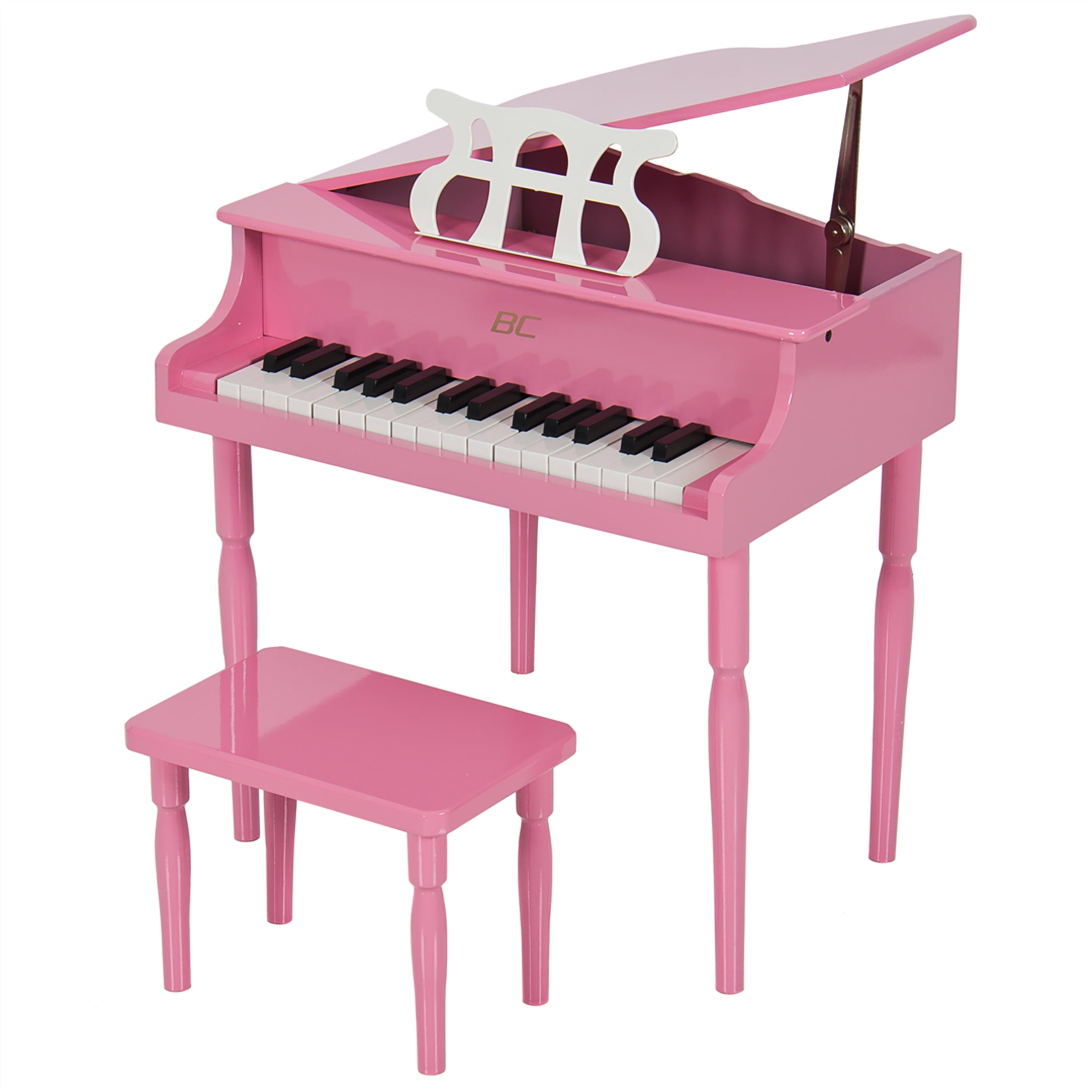 childs piano with bench