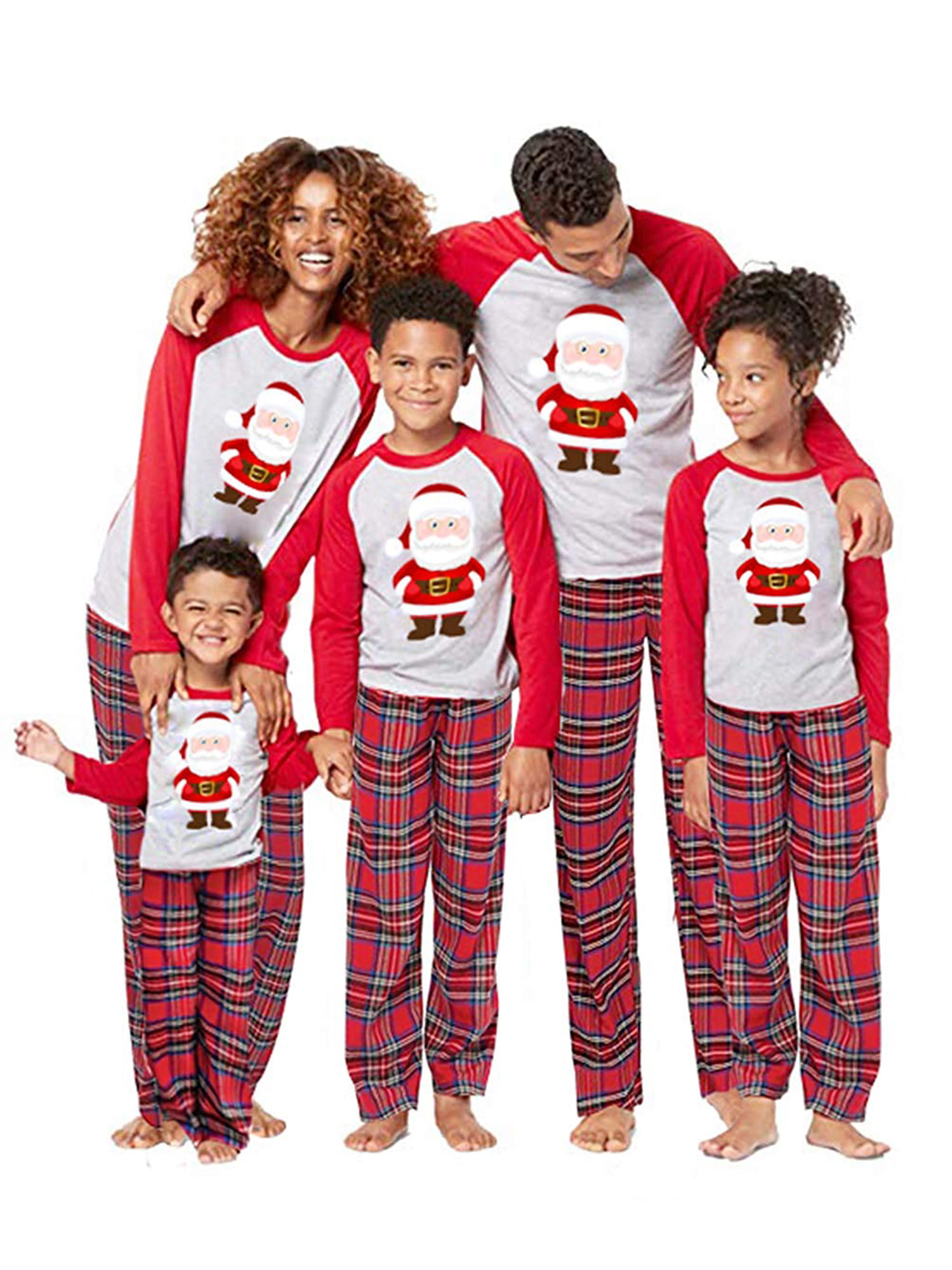 Christmas Family Matching Pyjamas Sleepwear PJs Set Adult Kids Pajamas UK Stock 