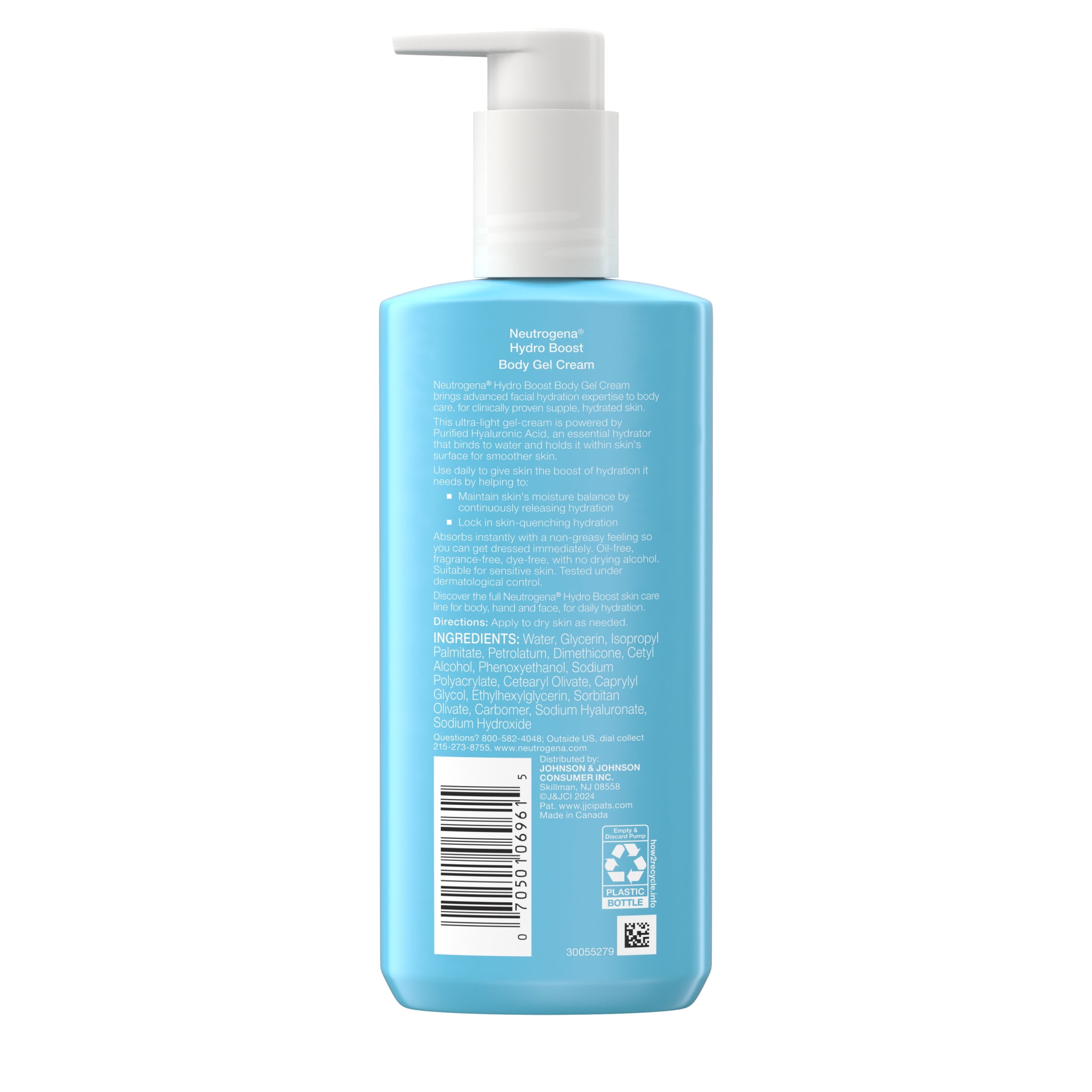 Neutrogena Hydro Boost Fragrance-Free Body Gel Cream, 8.5 oz