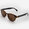 thumbnail image 5 of Bifocal Sunglasses for Men and Women - Reader Sunglasses with Bifocals - Round Reading Sun Glasses with Built In Readers - Lucca by VITENZI in Tortoise 3.00, 5 of 9