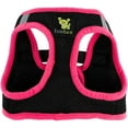 thumbnail image 2 of Hot Pink Dog Harness EcoBark Step-In Rapid Fastener Fuchsia Pink and Black Dog Vest Halter for Puppy and Small Dogs Reflective Comfort Adjustable Body Harness (XL, Neon Pink Trim), 2 of 7