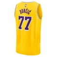 thumbnail image 3 of Men's Fanatics Luka Don-i- Gold Los Angeles Lakers Fast Break Replica Player Jersey - Icon Edition, 3 of 3