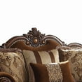 thumbnail image 6 of Acme Furniture Jardena Loveseat w/4 Pillows, Fabric & Cherry Oak  (50656), 6 of 7