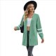 thumbnail image 3 of Cárdigan de Larga con Abertura Frontal para Mujer Verde XXL, 3 of 10